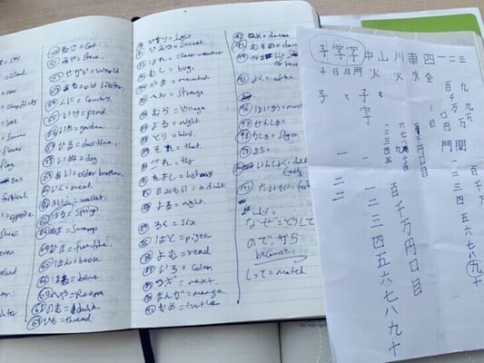 難民の方の勉強ノート