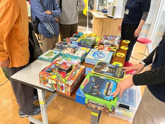 ボードゲームのディスプレイ