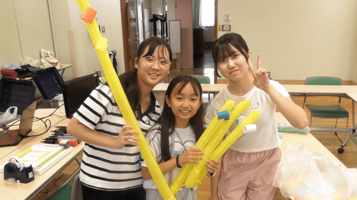 ⑤夏休み子供塾のボランティア風景