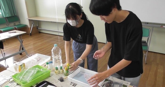 ⑤夏休み子供塾のボランティア風景