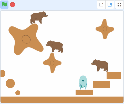 Scratchくものアスレチック・ゴースト編